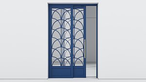 3D Aluminium door 365 model