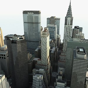 Manhattan District 02 Low Poly