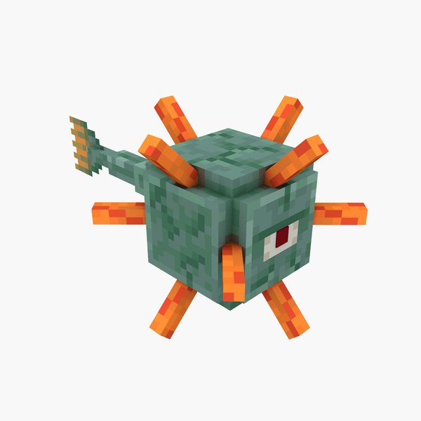 modelo 3d Guardián de Minecraft - TurboSquid 2364661