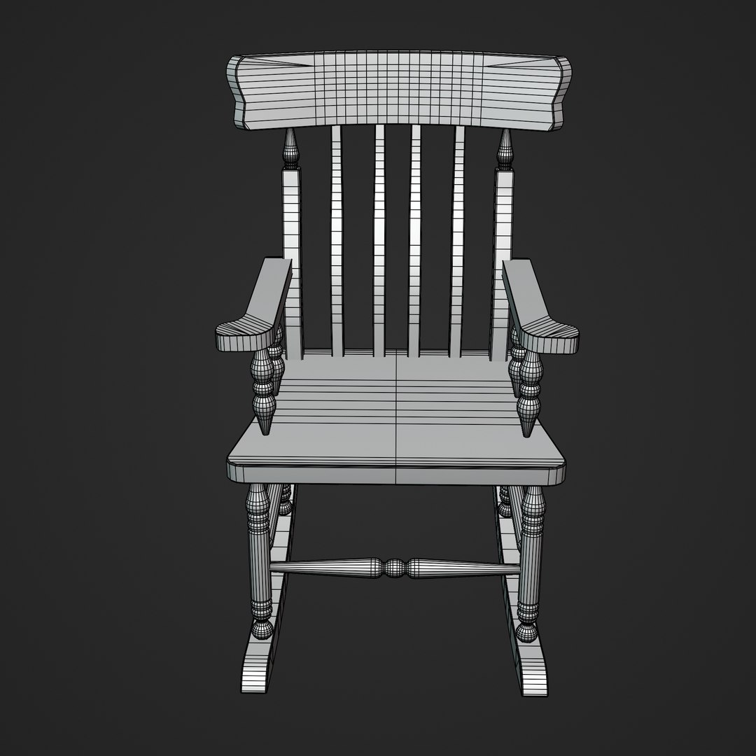 3D Rocking Chair - TurboSquid 2039548