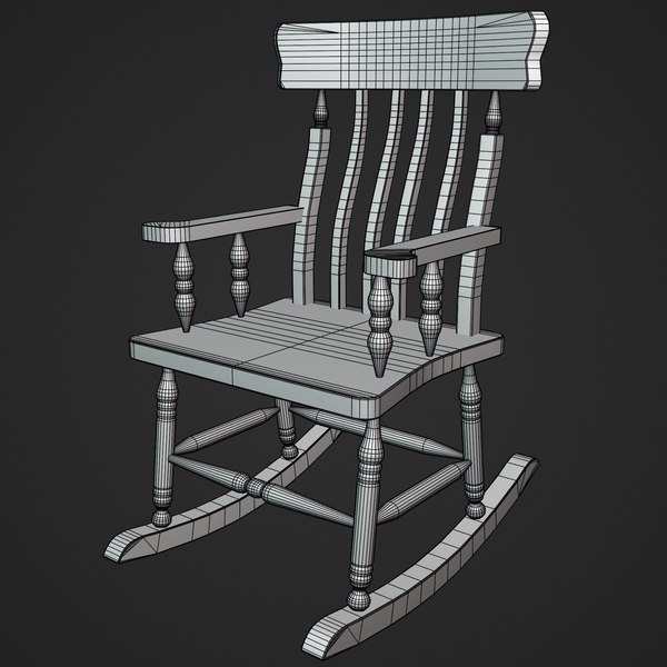 3D Rocking Chair - TurboSquid 2039548