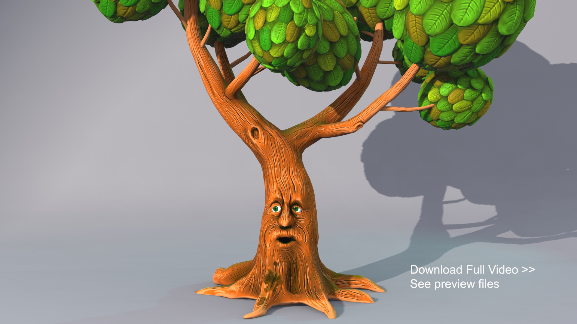 Cartoon Talking Tree Rigged Model - TurboSquid 1426007