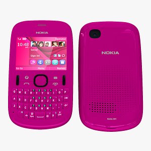 Nokia Asha 201 Pink 2