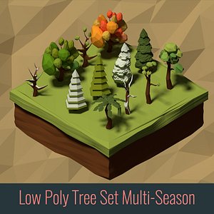 tree set - 3d model