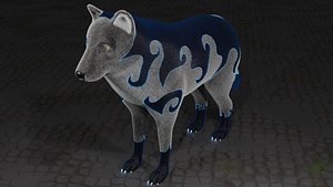 3D Japanese Yokai - Raiju model