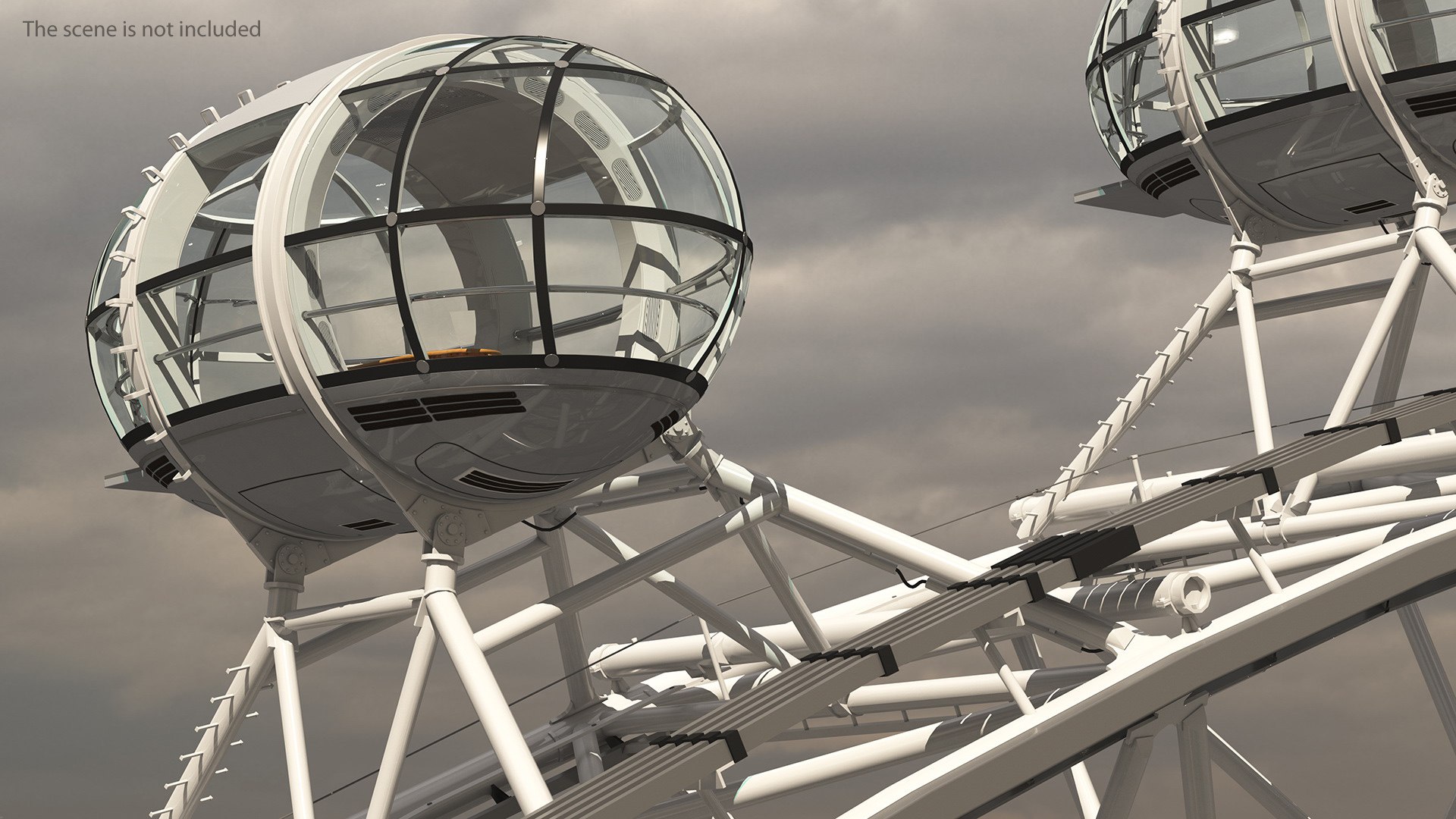 3D Ferris Wheel Passenger Capsule Model - TurboSquid 1605953