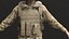 3D Soldier Uniform With Equipment LOW POLY VERSION model
