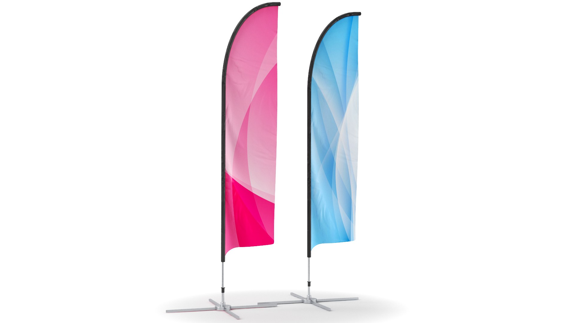 Flag banner 3D model - TurboSquid 1712044