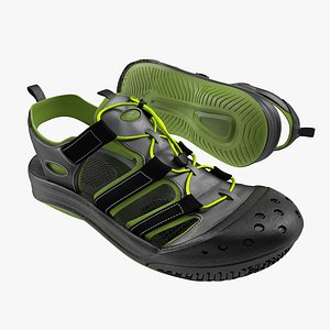 sneakers 7 black modeled obj