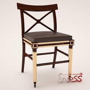 dining room chair clive 3d model
