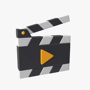 Cinema Clapperboard Cartoon model