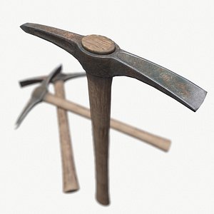 rusty pickaxe pick 3D