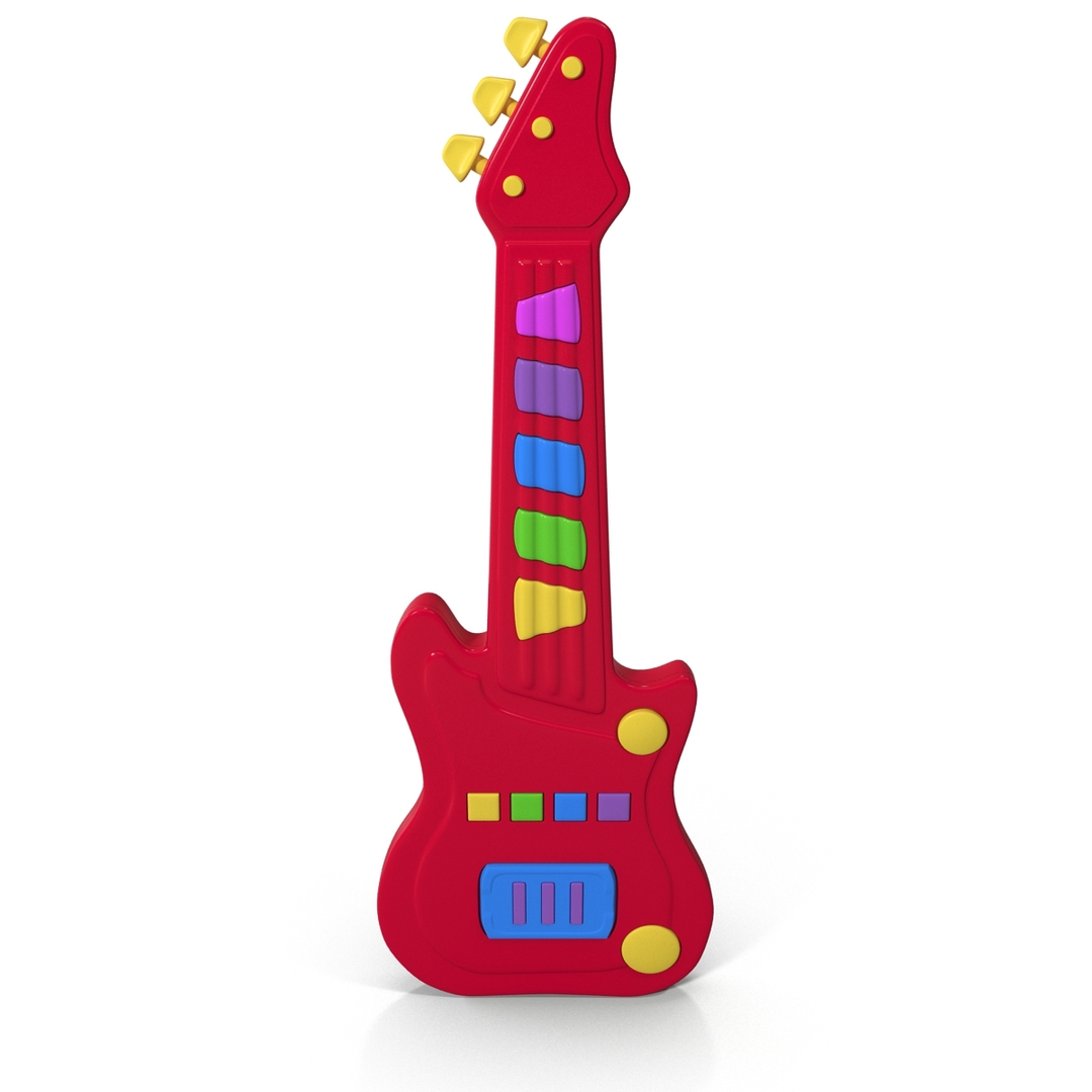 Toy Guitar 3d Model