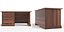 desk drawers 1 3d model