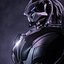 Cyberpunk Ninja Armadura negra Low-poly