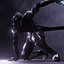 Cyberpunk Ninja Armadura negra Low-poly