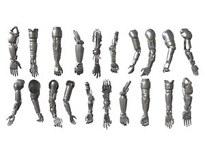 3D Robotic hand anatomy model