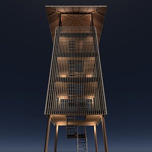 Tropical tower 26A11 3D model