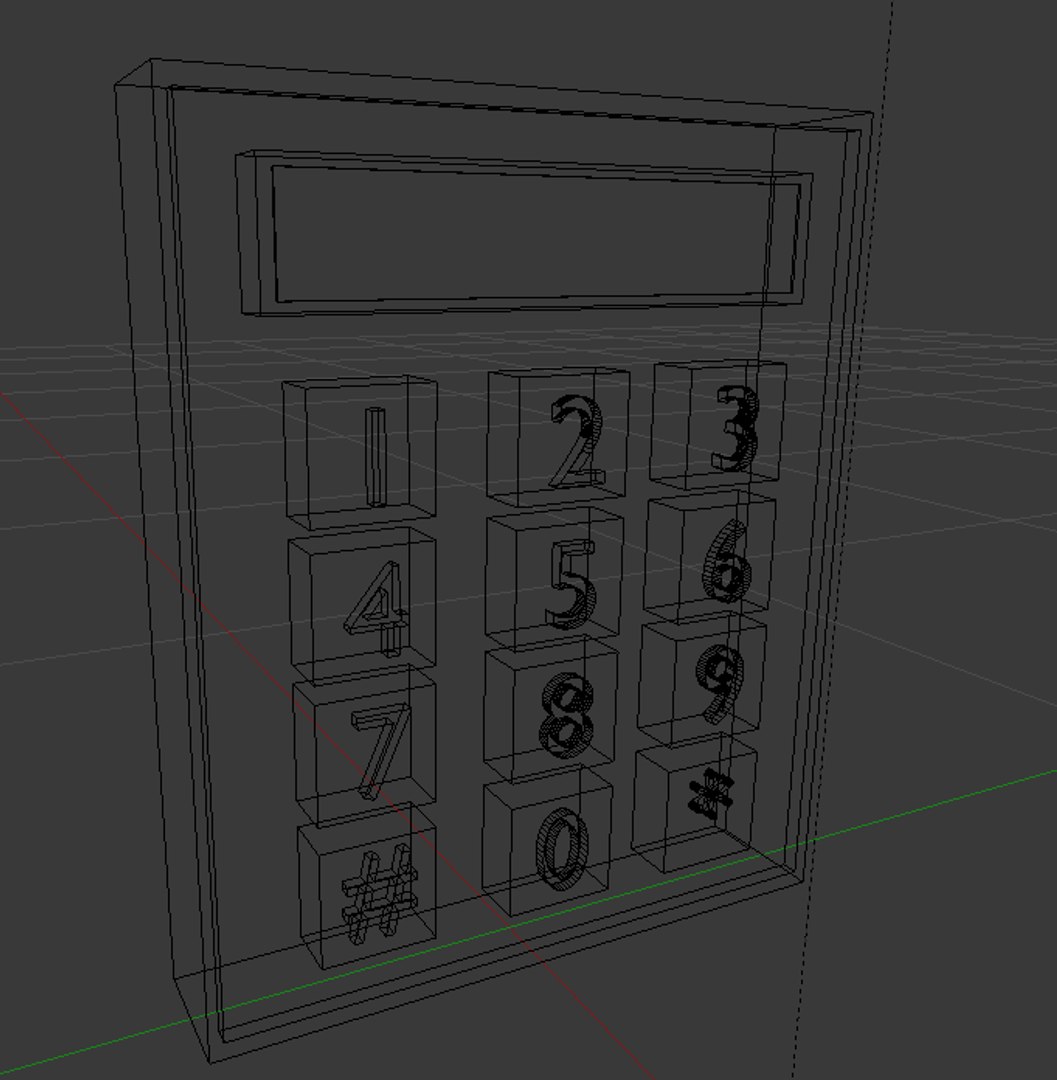 Code Alarm Digits 3D Model - TurboSquid 1293119