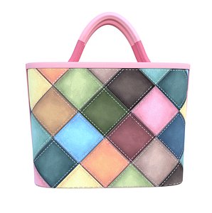 Colorful Patchwork Tote Bag 3D Model Low Poly PBR 3D model