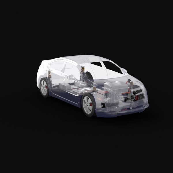 3d electric car xray