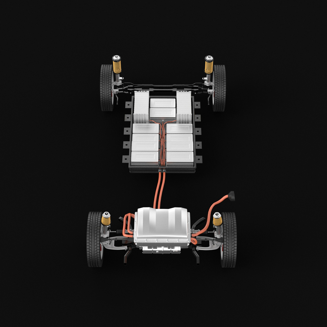3d electric car xray