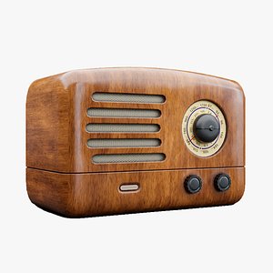 Vintage Radio 3D model
