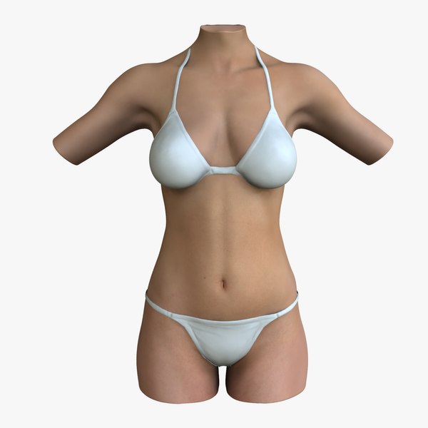 3d model female torso