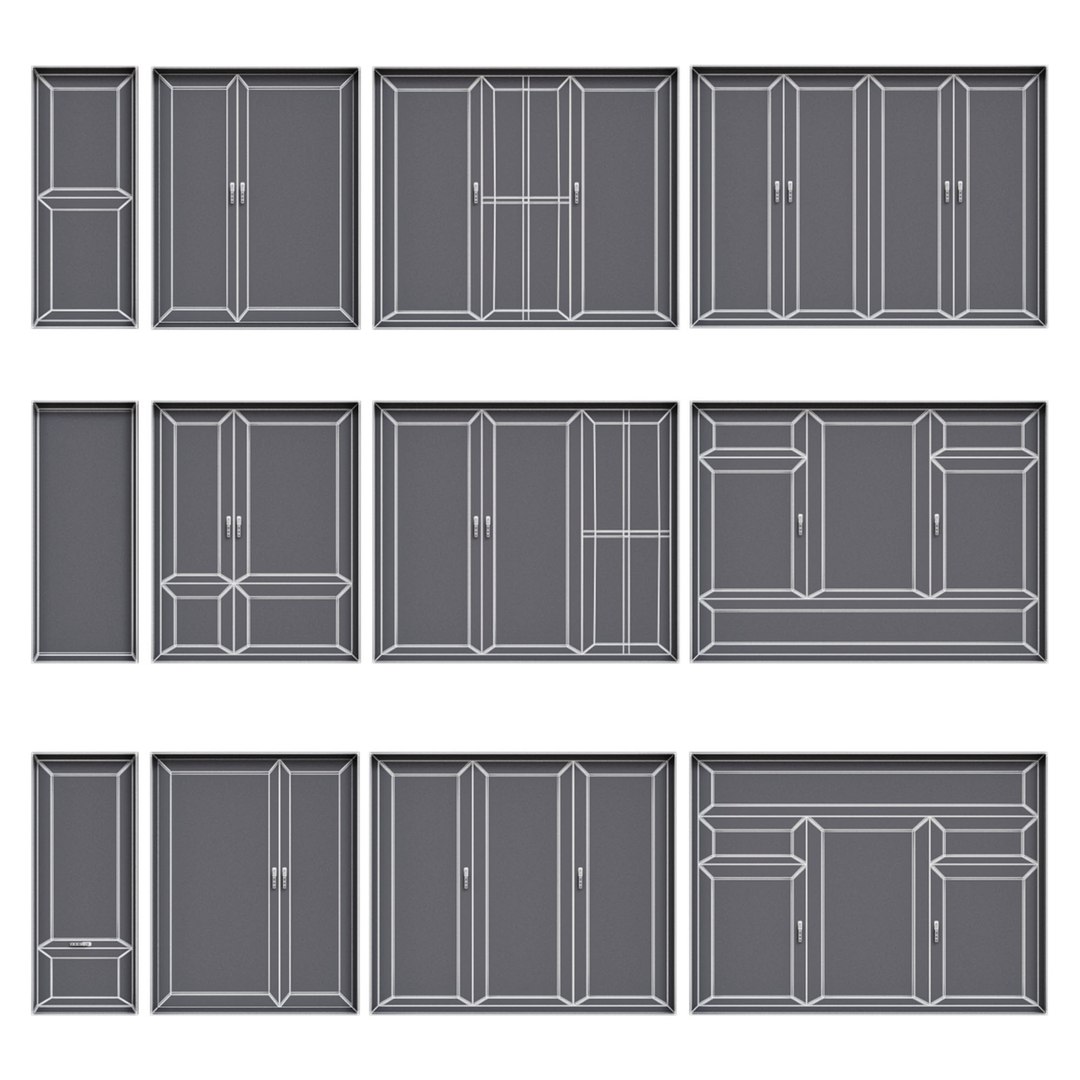3D Modern Windows Panoramic Windows - TurboSquid 2412819