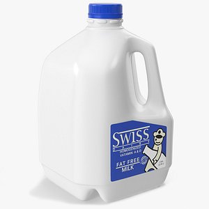 Swiss Dairy Fat Free Milk 1 Gallon Jug White