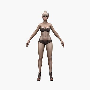 3D Elf Woman V4 model