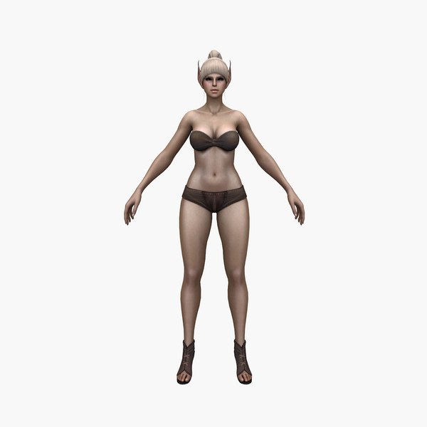 3D Elf Woman V4 model