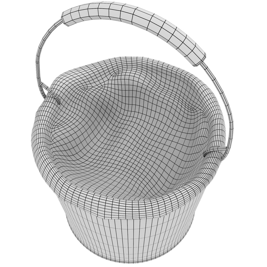 Grease Bucket Brush 3d Model