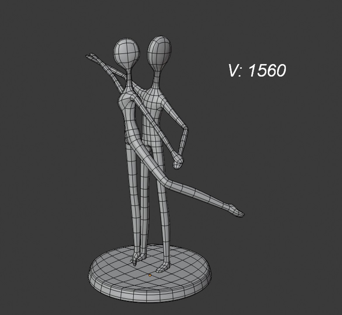 Figures Dancing People 3D Model - TurboSquid 1582812