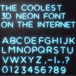 Neon Alphabet