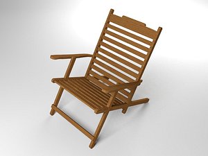 3d deck chair