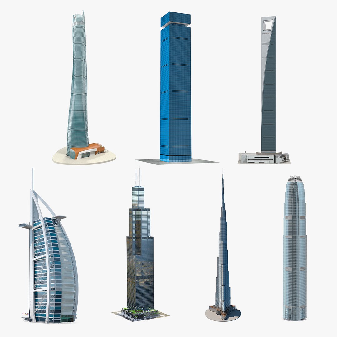 Skyscrapers Collection 5 3D model preview