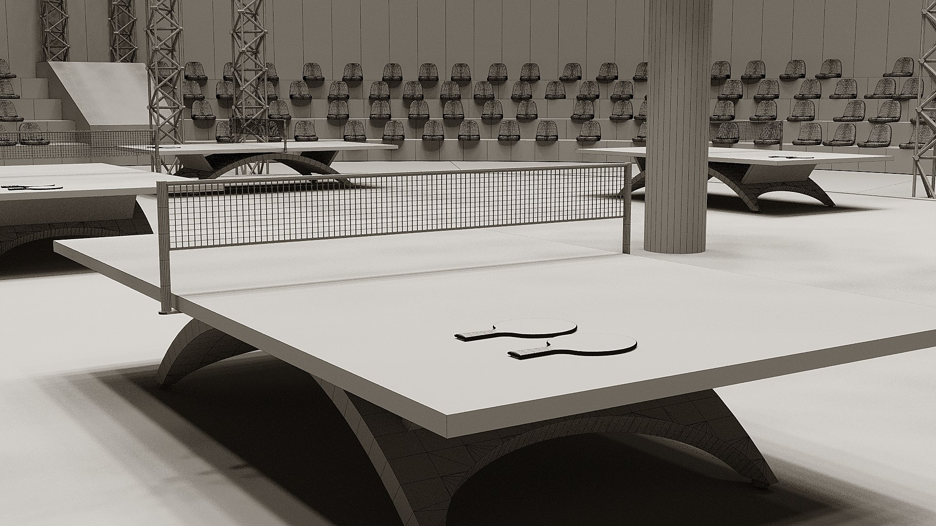 Ping Pong Arena 3d Model Turbosquid 1873770