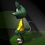 Green Mouse RIGGED