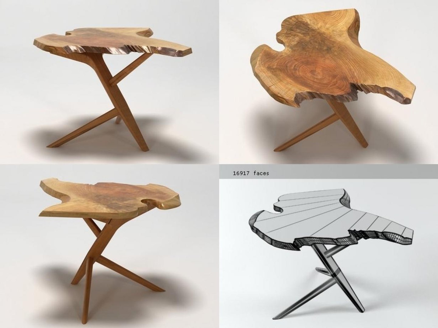 Conoid End Table N 3D Model - TurboSquid 1188676