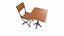 Ancienne table et chaise de café 2 Low-poly PBR