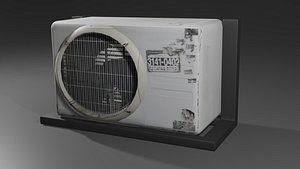 3D air conditioning low poly game ready model