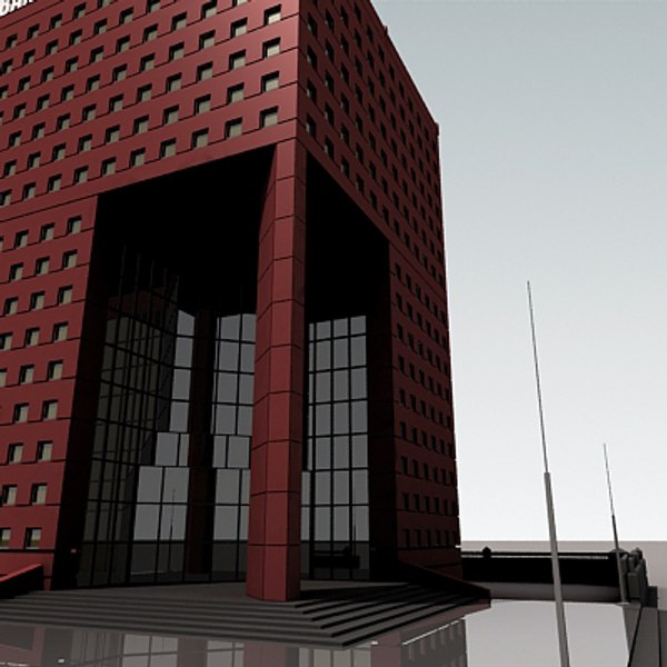 definition building 3d model