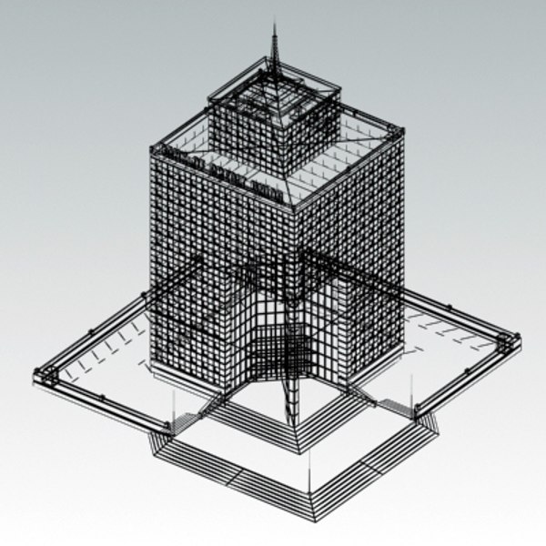 definition building 3d model