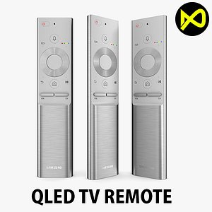 samsung qled tv remote 3D model