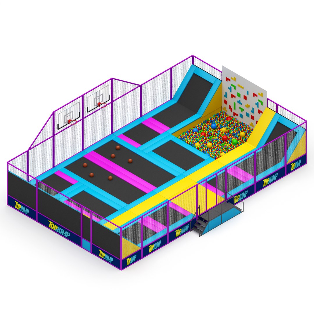 Trampoline 3D Model - TurboSquid 1772608