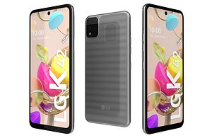 LG K42 Gray Low Poly model