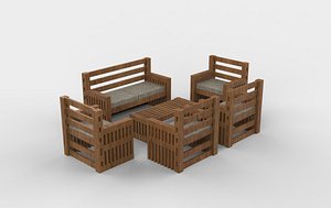outdoor furniture 3D model