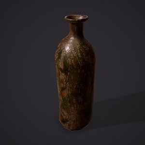 Medieval Style Glass Bottle