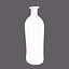 Bouteille en verre de style médiéval